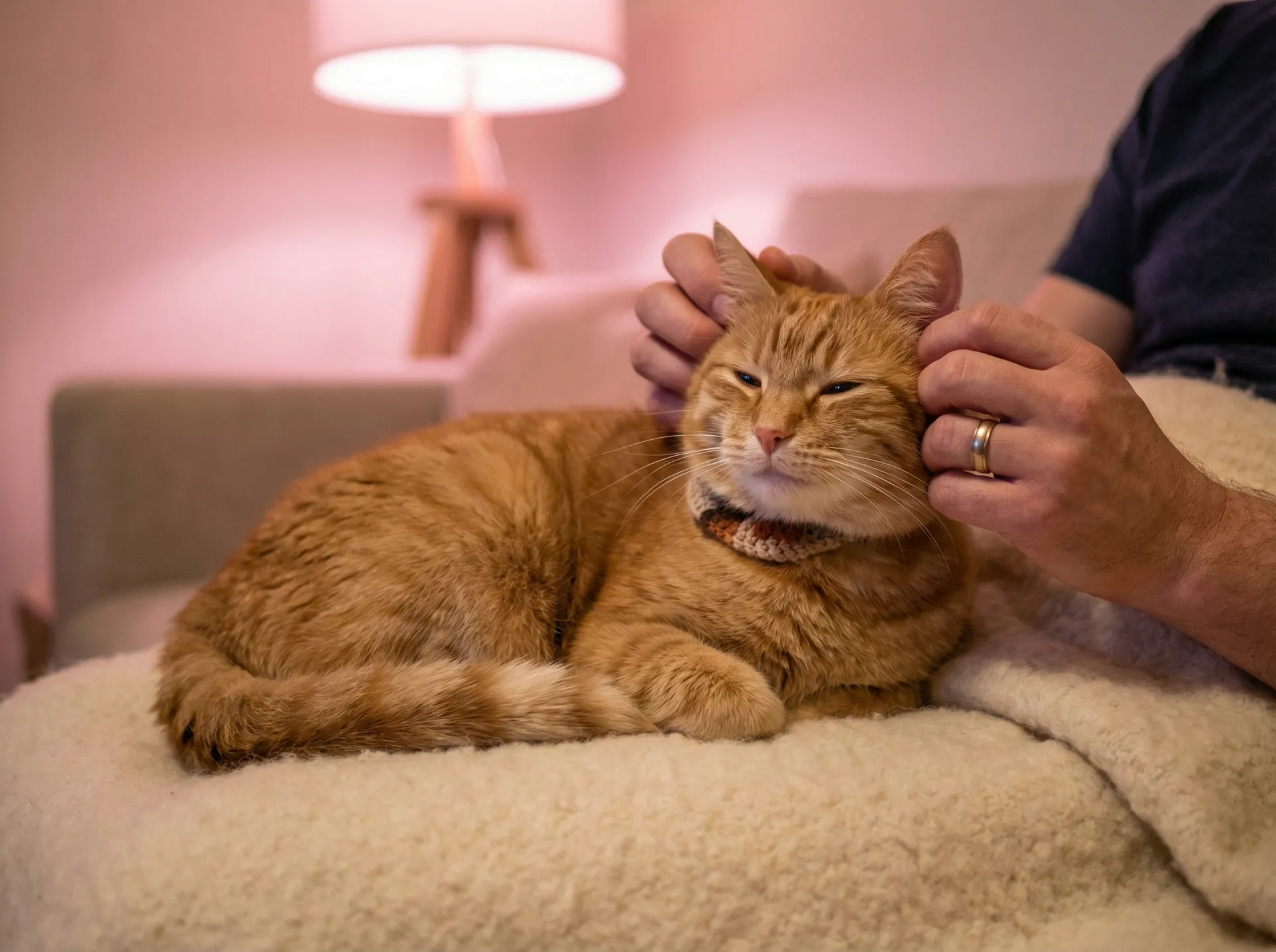 猫咪被温柔抚摸的幸福时刻 - 蜘蛛磁力