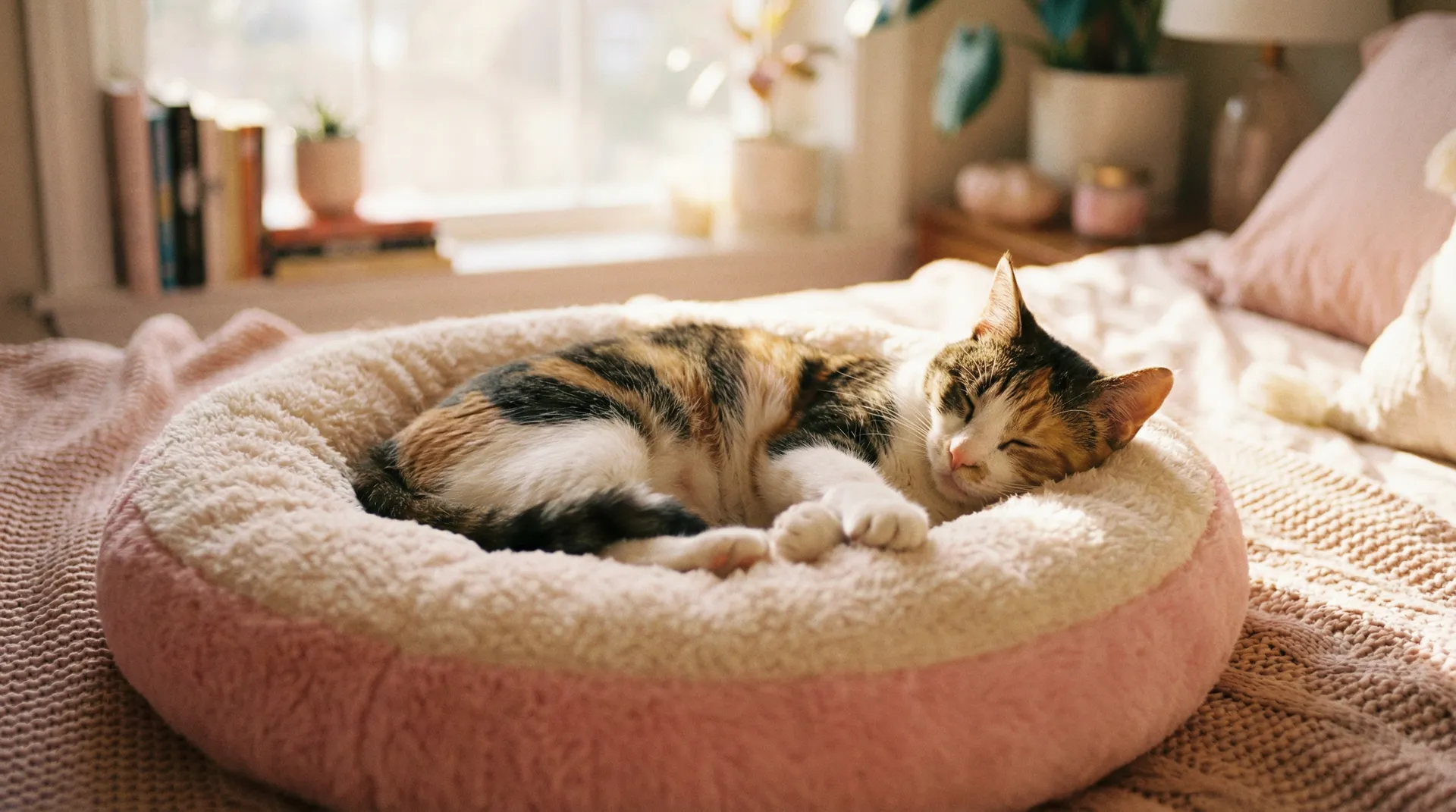 三花猫安静入睡 - 蜘蛛磁力